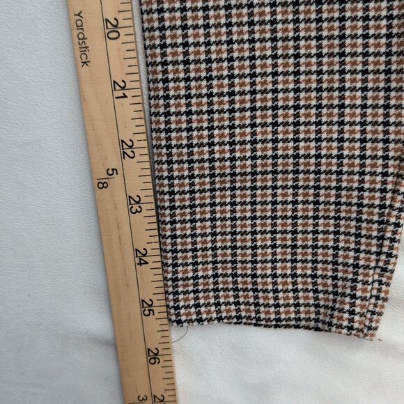 Zara Tan Plaid Skinny Pants, XS - Picture 8 of 9